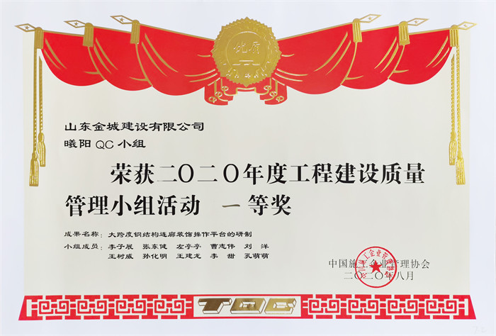 2020年度工程建设质量治理小组运动一等奖.jpg